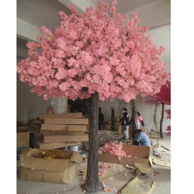 China Cherry Blossom Branches Tree Wedding Eco-friendly 3M Blossom Giant Plastic Cherry Blossom Tree for sale