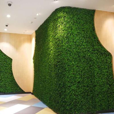 China Large Green Grass Eco-friendly Wall Artificial Plant Artificial Outdoor Plastic Plant for sale