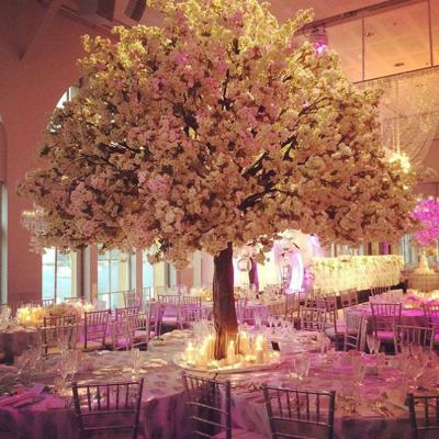 China Eco-Friendly Artificial Cherry Blossom Trees For Sale Centerpiece Wedding Cherry Blossom Tree Artificial Trees Cherry Blossoms Orange for sale