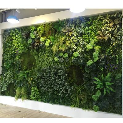 China Eco-friendly Vertical Green Wall Panel Grass Wall Decor for sale