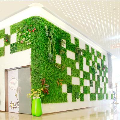 China Eco-friendly Artificial Plant Wall Decor Artificial Grass For Wall Backdrop Grass Wall for sale