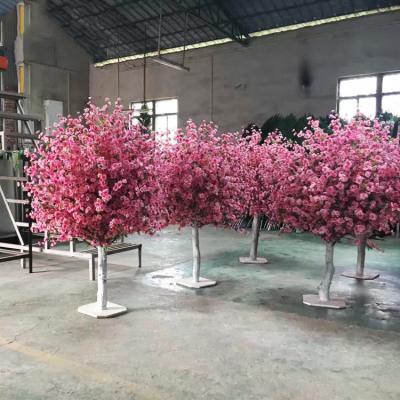 China Minimalist 4m Peach Blossom Tree For Wedding Artificial Peach Tree Peach Tree Bonsai for sale