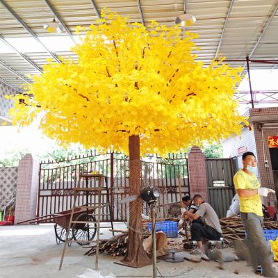 China Minimalist 10ft Artificial Tree Ginkgo Tree for sale