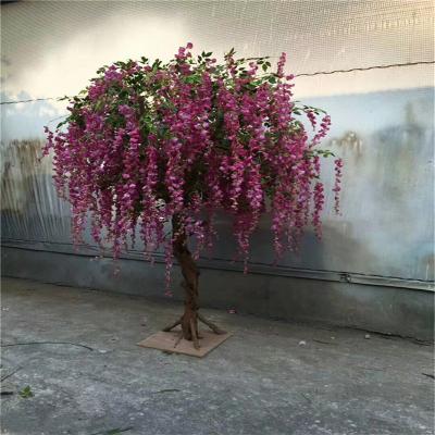 China Minimalist Artificial Wisteria Tree Large Fake Tree Growing Tree for sale