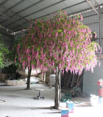 China Realistic Large Minimalist Artificial Wisteria Tree Tree Canopy Tree Wisteria Table for sale