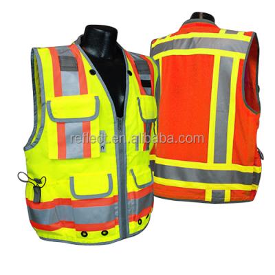 China Muti-purpose hi force safety vest with porket S-5XL or customized size for sale