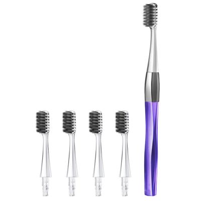 China 2021 New Portable Toothbrush Travel Dupont Filament For Toothbrush Brushes Replaceable Tooth Customized Own Design Wholesale for sale