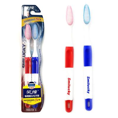 China wholesale cheap medium toothbrush with logo dupont tynex medium toothbrush plastic toothbrush clean design for sale