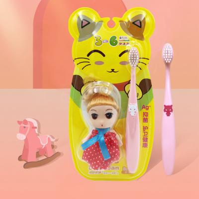 China Kids Toothbrush Ultra Soft CUTE Toothbrush 10000+ Stiffens Children Personalized Brushes Private Label Brush for sale