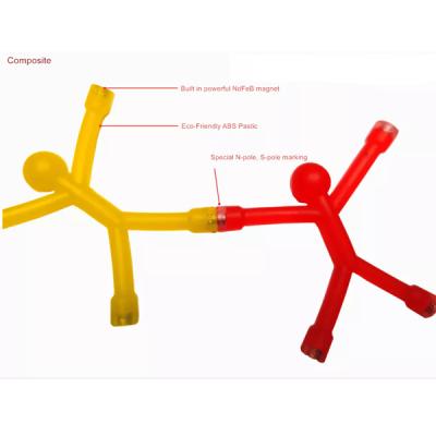 China 2022 Magnetic Flexible Mini Men Toy Magnets Office Fun Decorative Ornaments 10 Packs Magnet Industrial Novelty For Kids And Adults for sale