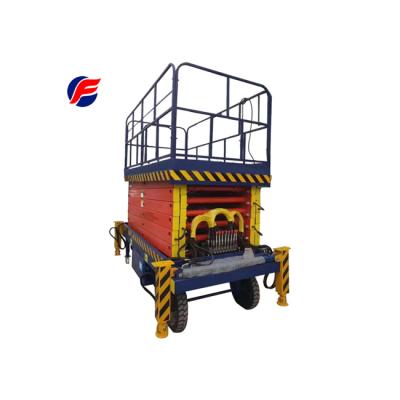 China Customer Service Movable Mobile Scissor Table Hydraulic Lift Electric Consultation Platform for sale