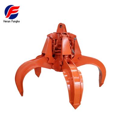 China Consulting Customer Service Lifting Hydraulic Crane Loading Unloading Orange Peel Grab for sale