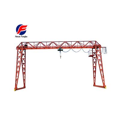 China Gantry Crane Hook Gantry Crane High Quality Single Beam Gantry Crane With Outboard Trolley Using for sale