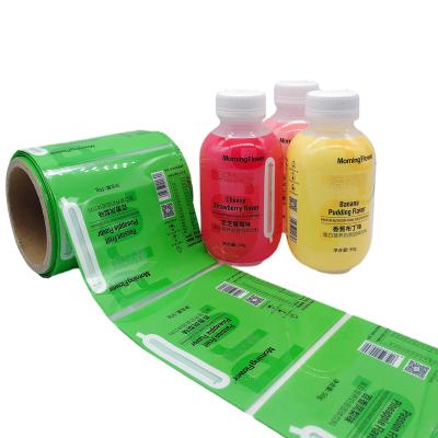 China Water Soluble Custom Printed Plastic PET Heat Wrap Shrink Sleeve Label Film For Bottle Label Sticker for sale