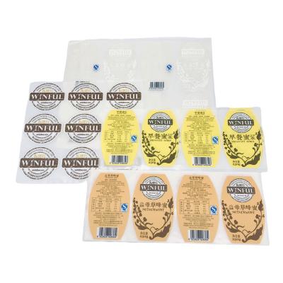 China Waterproof cute custom sticker fish factory price label high quality food label sticker waterproof health care for sale