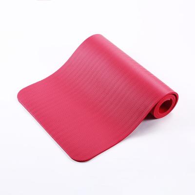 China NBR yoga mat thickening fitness yoga 16 colors nbr non-slip widening and lengthening adult yoga mat for sale