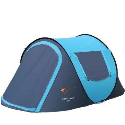 China Diagonal tying type automatic quick opening camping tent 3-4 family camping tent outdoor rainproof quick opening tent for sale