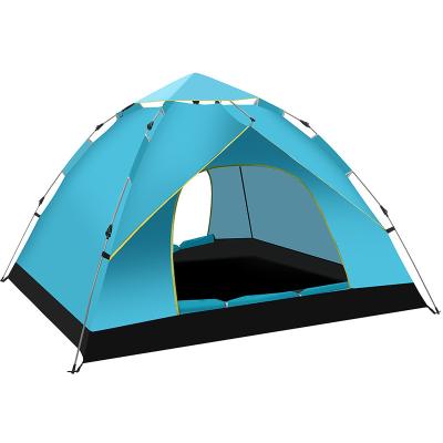 China Diagonal Tying Type Camping Tents Sunscreen Two Doors 1-2Persons Outdoor Automatic Tent Quick Opening Camping Tent for sale