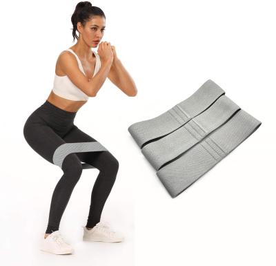 China High Quality Gray Yoga Latex Hip Resistance Bands Fitness Gym Exercise Bands For Booty for sale