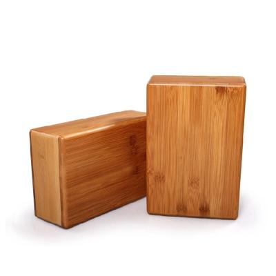 China High Quality Natural Bamboo Fitness Sports Yoga Block Set Yoga Bricks for sale