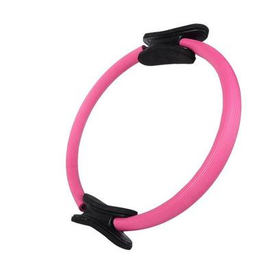 China High Quality Yoga Exercise Grip Gym Pilates Ring Body Balance Yoga Ring Black Pink for sale