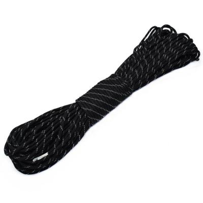 China Wholesale Black and White Core Rope 7 Racks Survival Survival Stripe Tactical Rope for sale