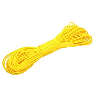 China Survival Paracord Bright Yellow Braid Bright Yellow Braid Emergency Rope 7 Strands Core Rope Outdoor Rope for sale