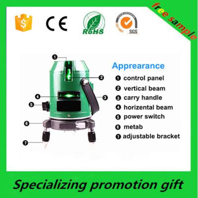 China Vertical / Horizontal Cross Green Line Self Leveling Laser Level Equipment for sale