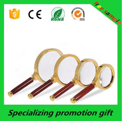 Chine Loupe 2x/5x en bois faite sur commande de poignée pour le cadeau promotionnel à vendre