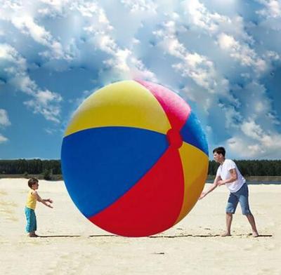 China 42'' PVC Outdoor Essential Products Large Beach Ball For Amusement Park for sale