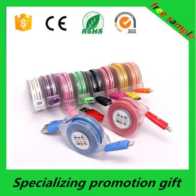 China Colorful Electronic Promotional Products , 1m / 2m / 3m Led Lighting Micro Usb Data Cable for sale