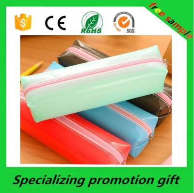 China Students Promotional Stationery , Mini Cartoon PVC Zipper Pencil Pouch for sale