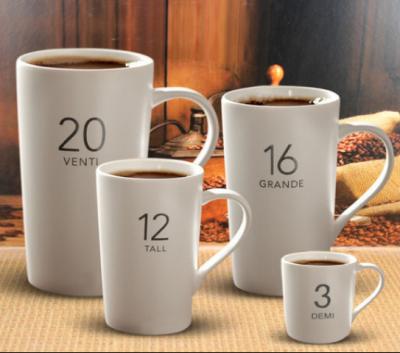 China Multi Color Printed Ceramic Advertising Cups Mark Coffee Cup for sale