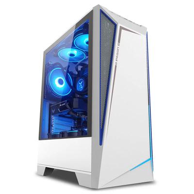 China IPASON Battlefield S5 Desktop Computer R5 5600X Ram 16GB DDR4 No Assembled Assembled Gaming Computer Desktop PC Desk for sale