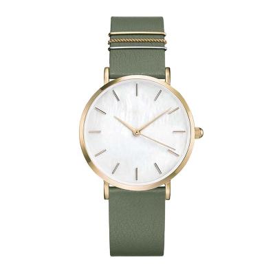 China Cheap Women's Couples Luxury Round Dress Watch Non-Specified Wholesale OEM Customized With Leather Band for sale