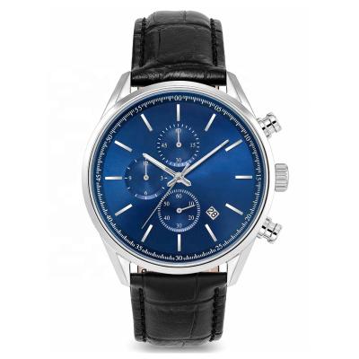 China High Quality Auto Date Mens Stainless Steel Watch Customized Mens Wristwatches Japan Quartz 5ATM Watch Resistant for sale