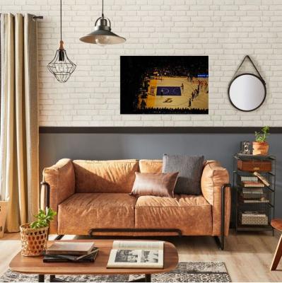 China Abstract Art Bedroom Sport Picture Bryant Lakers Canvas Basketball Wall Fan Poster Oil Painting for Home Decor for sale