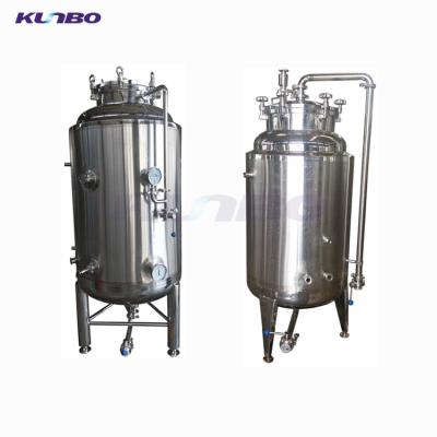 China Hotels KUNBO 1BBL Beer Brite Tanks Bright Beer Tank Stainless Steel 304 or 316 for sale