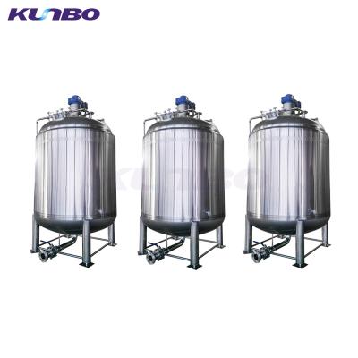 China 304 or 316 Stainless Steel KUNBO Stainless Steel Tank Mixer Mixing Equipment for Food Medicine Drink for sale