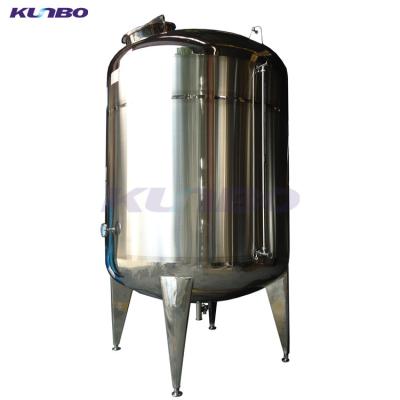 China 304 or 316 Stainless Steel KUNBO SUS 304 Double Layer Milk Cooling Storage Tank for sale