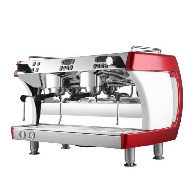 China Fabricante vermelho do cappuccino de Nespresso, máquina do café de dois grupos para a cafetaria à venda