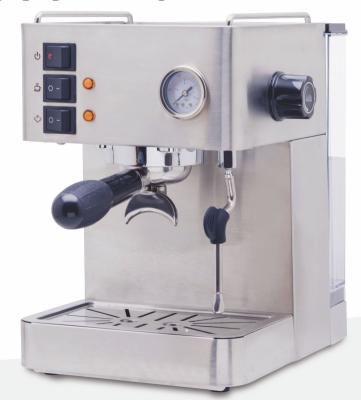 Chine Matériel d'acier inoxydable de la machine 1.7L de cappuccino d'expresso de maison de CRM3005C à vendre