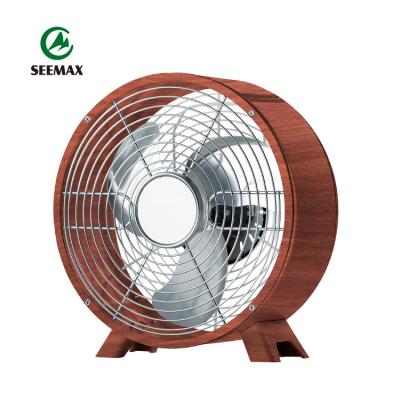 China Handle at the back 8inch metal floor fan desk fan small size cool table fan with handle on the back for sale