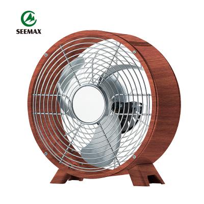 China Guangdong Best 8 Inch Household Metal Floor Fan Handle Back Retro Indoor Air Cooling Fan For Living Room for sale