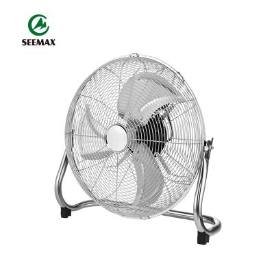 China Foshan Custom 3 Lower Noise Gears Air Cooling Industrial Electric Swing Metal Floor Fan 16 Inch for sale