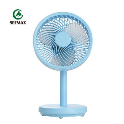 China 5 Inch 4 Speed ​​DC 5V 4 Custom Color Speeds Mini Portable USB Rechargeable Small Table Fan for sale