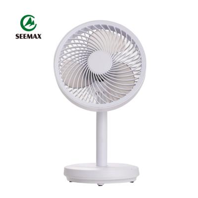 China 4 Speed ​​Dorm Room 5 Inch Mini Battery Small DC Table Fan USB With Oscillation for sale