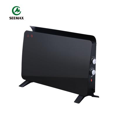 China Pilot Lamp House Use IPX4 Waterproof Electric Convector Heater Convection Glass Panel Heater 2000w for sale