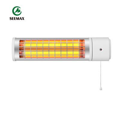 China Up and Down Light White Wall Mounted Angle Adjustment Household IPX4 Quartz Heater Infrared Heater 600w 1200w for sale