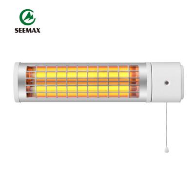 China Through Angle Fit SEEMAX RH-1904-12 Indoor Quartz Heater Lamp 600w 1200w Wall Mounted Bathroom Infrared Heater For Home for sale